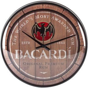 reloj de pared barril - bacardi - decobarril
