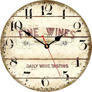 reloj de pared barril - fine wines - decobarril
