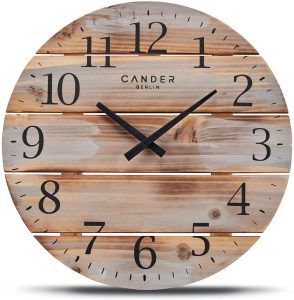 reloj de pared barril - madera - decobarril