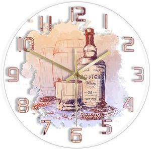 reloj de pared barril - scotch whisky - decobarril